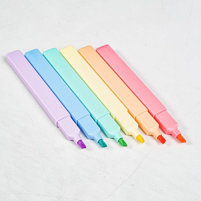 هایلایتر 6 عددی پاستلی کد QB0651