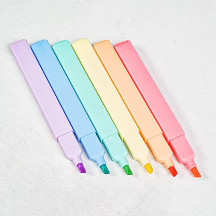 هایلایتر 6 عددی پاستلی کد QB0651