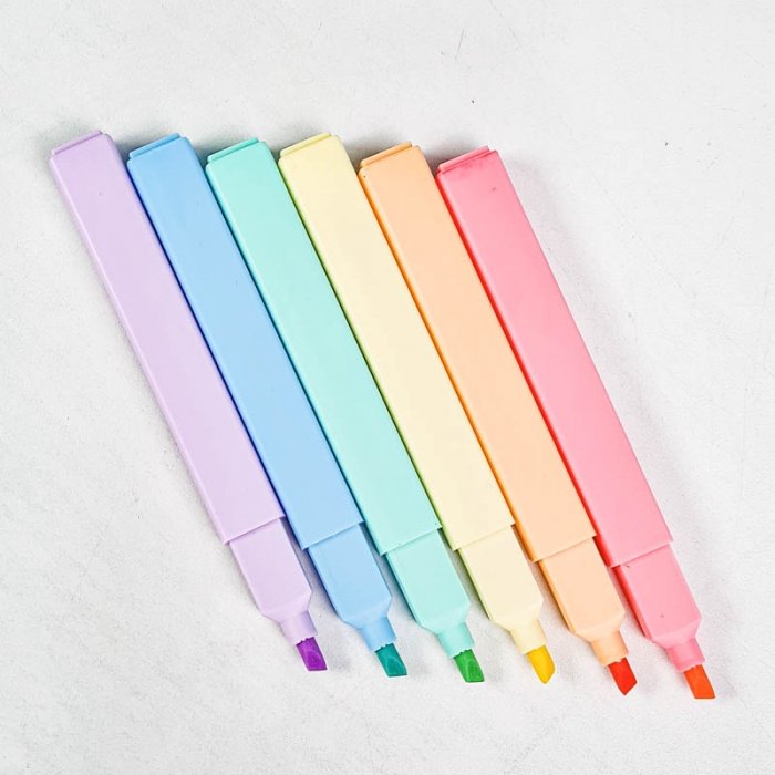 هایلایتر 6 عددی پاستلی کد QB0651