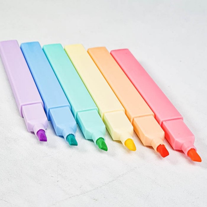 هایلایتر 6 عددی پاستلی کد QB0651