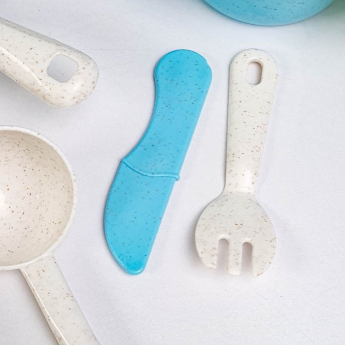 اسباب بازی مدل ست ظروف آشپزخانه با الیاف طبیعی کد HG3019