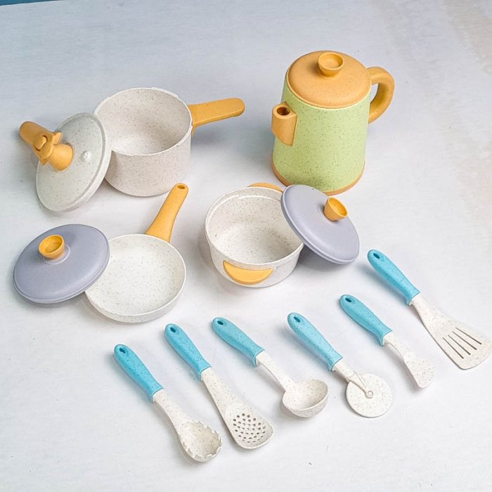 اسباب بازی ست ظروف آشپزخانه سبز کد HG973