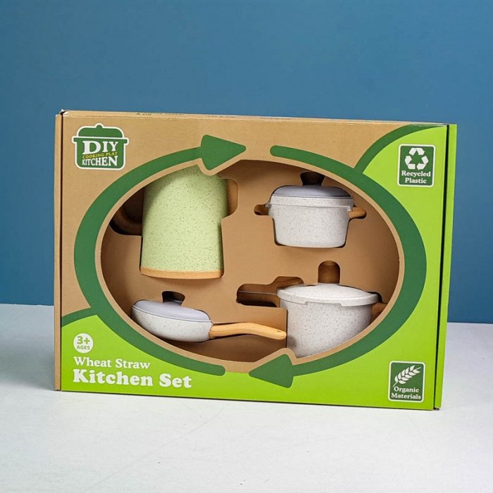 اسباب بازی ست ظروف آشپزخانه سبز کد HG973