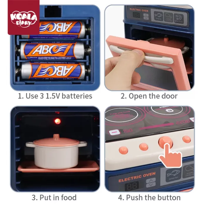 اسباب بازی اجاق گاز فردار رنگ آبی کد YH1297C