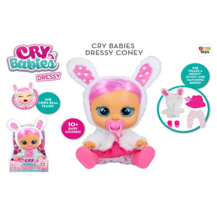 عروسک گریان آی ام سی مدل cry babies CONEY کد 81444