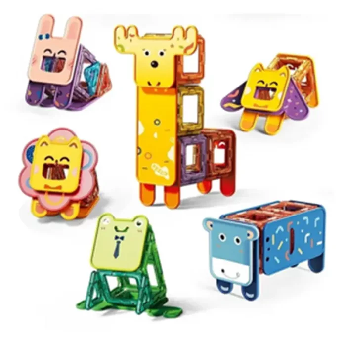 اسباب بازی کاشی های مغناطیسی حیوانات 30 تکه فیلو FEELO کد FL1504