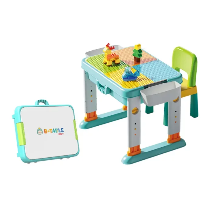 میز لگو بازی 3 در 1 فلو به همراه 55 تکه لگو FEELO کد FL1632