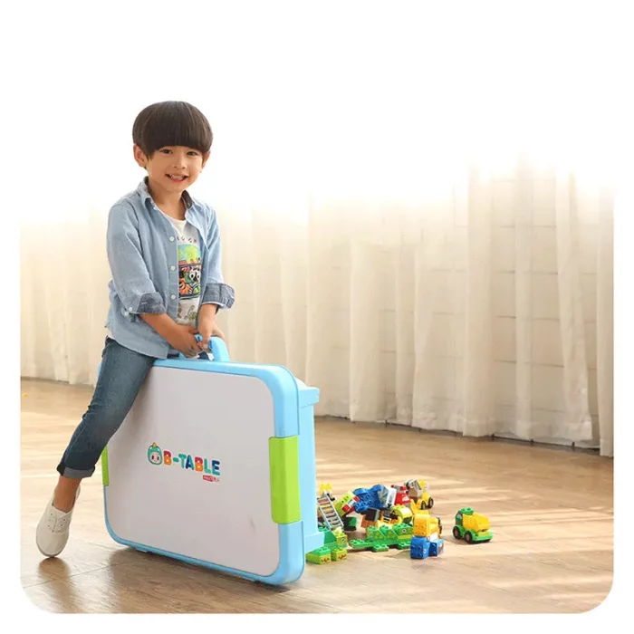 میز لگو بازی 3 در 1 فلو به همراه 55 تکه لگو FEELO کد FL1632