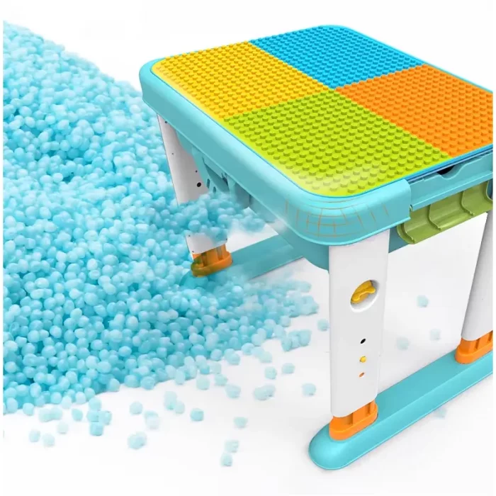 میز لگو بازی 3 در 1 فلو به همراه 55 تکه لگو FEELO کد FL1632