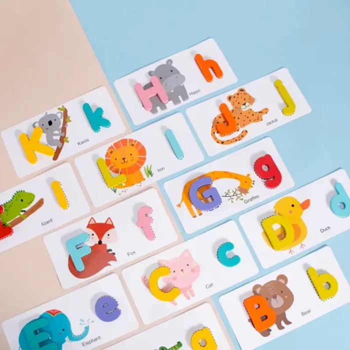 پازل چوبی آموزشی حروف الفبا انگلیسی مدل SSG5382