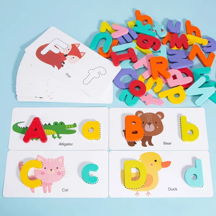 پازل چوبی آموزشی حروف الفبا انگلیسی مدل SSG5382