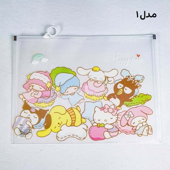 کاور A4 زیپدار فانتزی طرح کرومی کد 6120