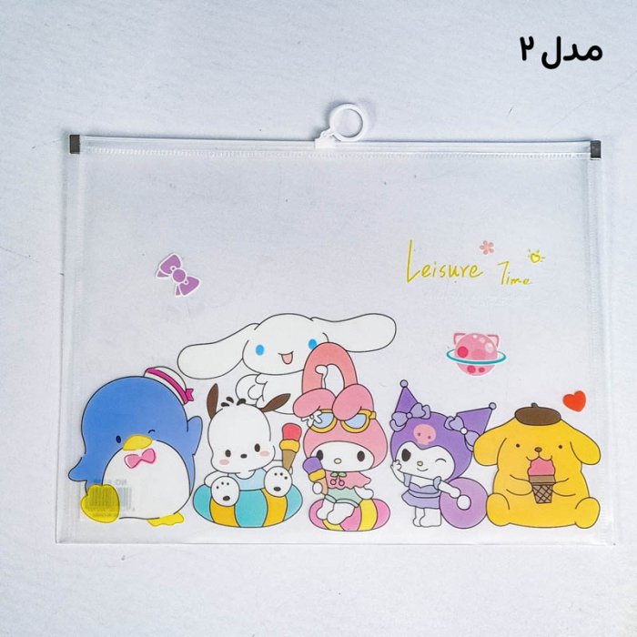 کاور A4 زیپدار فانتزی طرح کرومی کد 6120