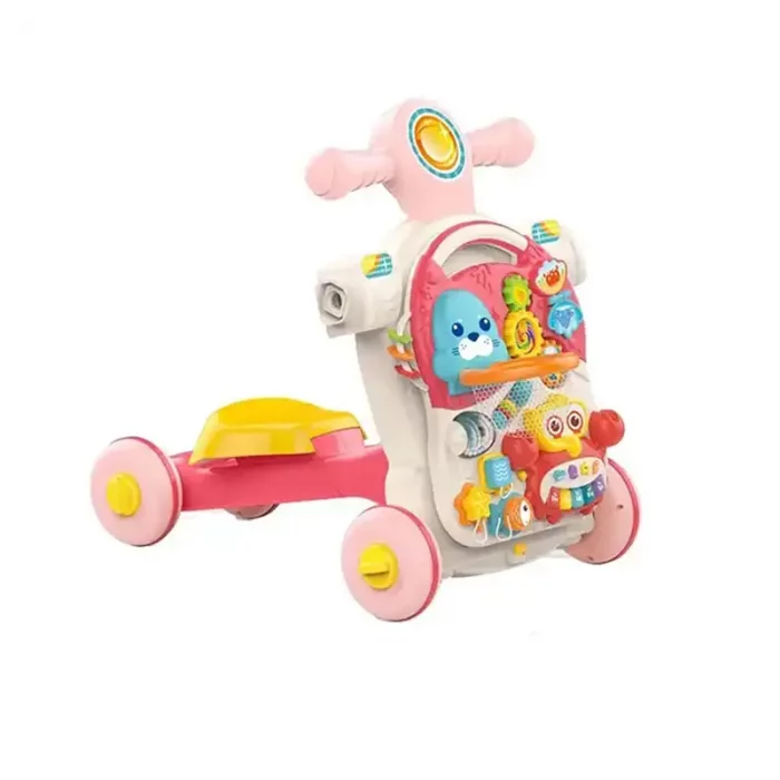 واکر کودک موزیکال هانگر Huanger رنگ صورتی کد HE0827