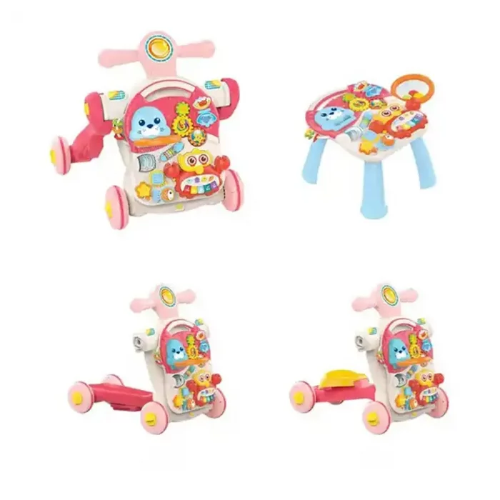 واکر کودک موزیکال هانگر Huanger رنگ صورتی کد HE0827