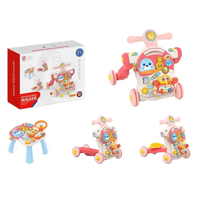 واکر کودک موزیکال هانگر Huanger رنگ صورتی کد HE0827