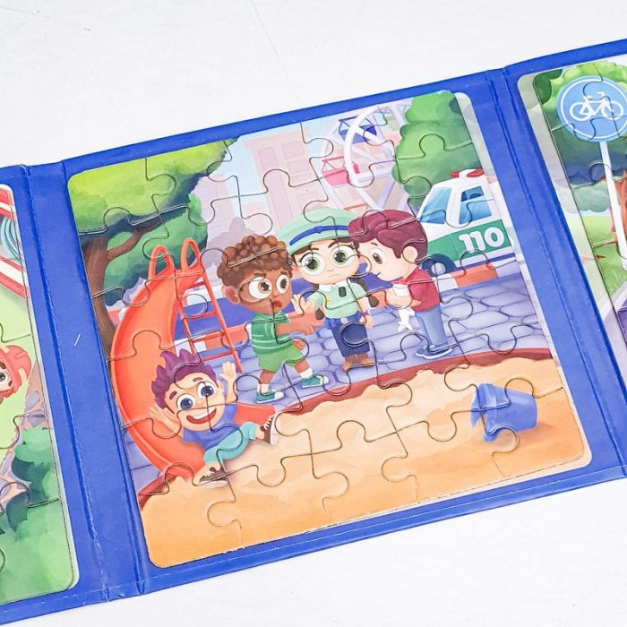 کتاب پازلی مگنتی 91 تکه طرح مشاغل امداد کد 896938