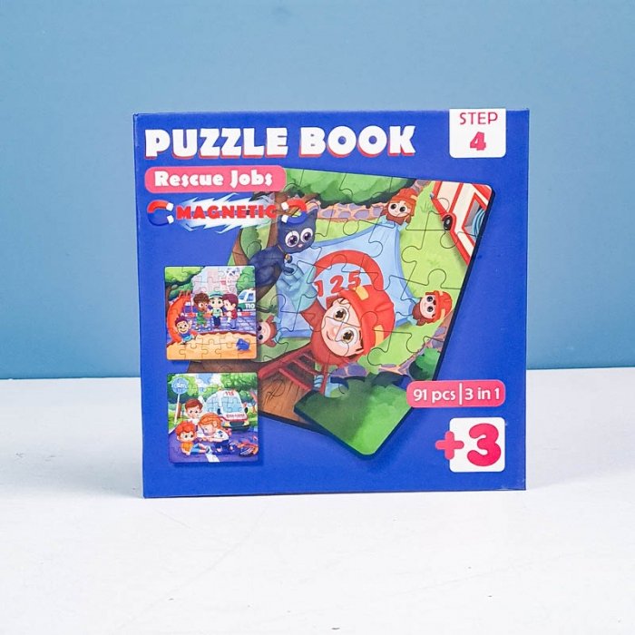 کتاب پازلی مگنتی 91 تکه طرح مشاغل امداد کد 896938