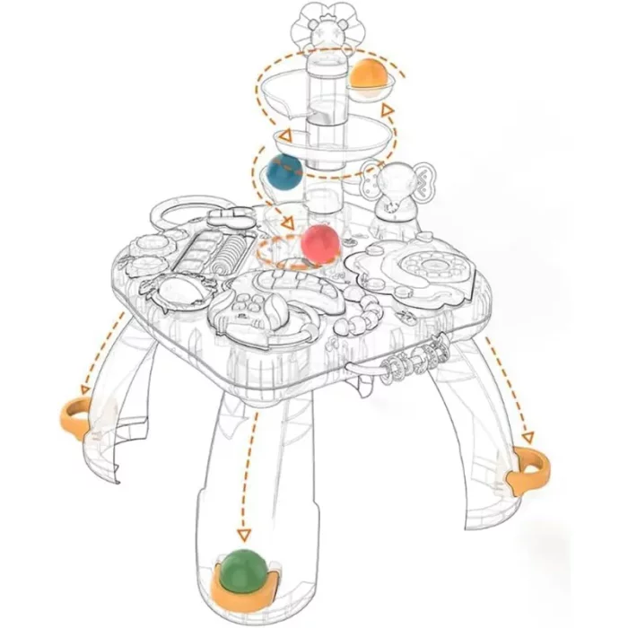 میز بازی کودک موزیکال هانگر Huanger مدل HE0519