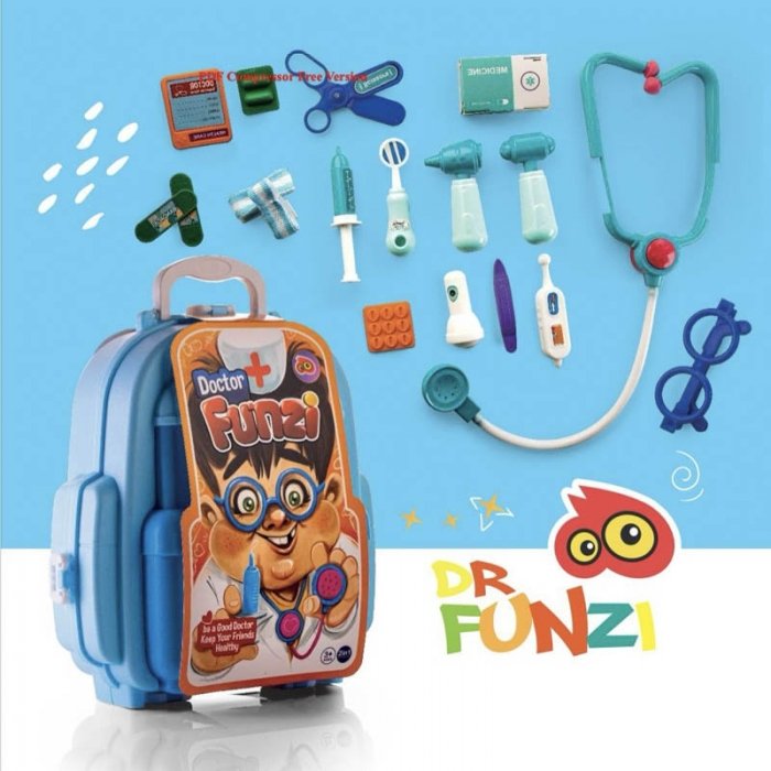 کیف پزشکی اسباب بازی رنگ آبی کد B8064