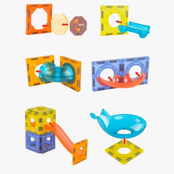 اسباب بازی کاشی مغناطیسی 66 تکه کد 1201