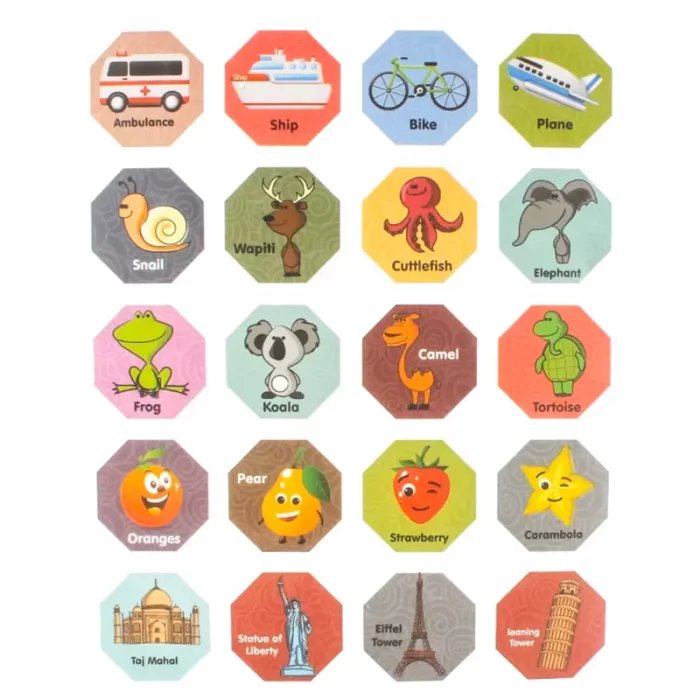 اسباب بازی کاشی مغناطیسی 66 تکه کد 1201