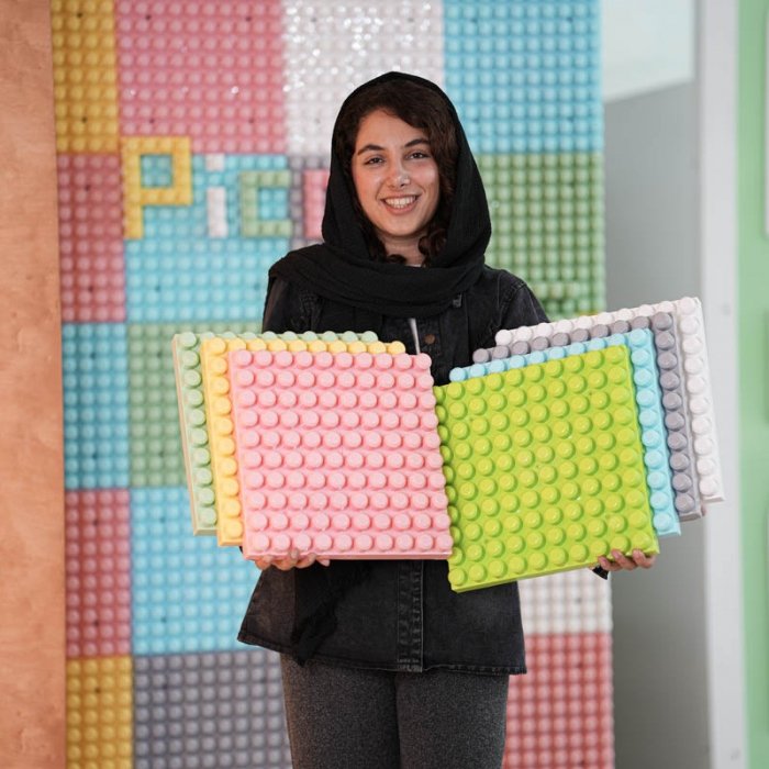 صفحه لگو دیواری یک متری مولتی مدل 6898541