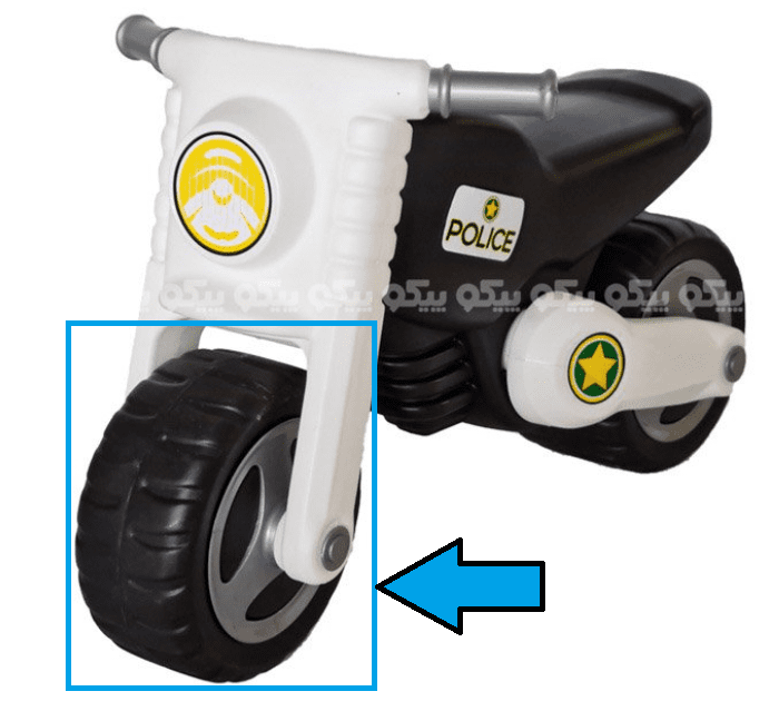 قطعه یدکی چرخ یدک موتور پایی کد YMO0087