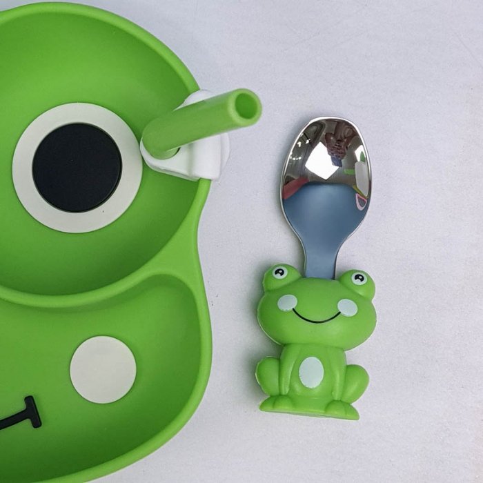 پیشبند و ظرف غذا کودک سیلیکونی کد JH8010