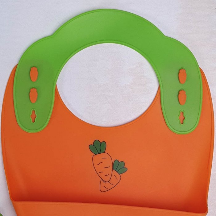 پیشبند و ظرف غذا کودک سیلیکونی کد JH8010