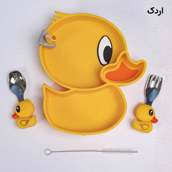 پیشبند و ظرف غذا کودک سیلیکونی کد JH8010