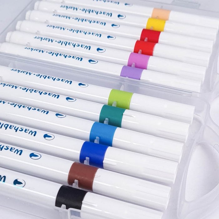 ماژیک رنگ آمیزی قابل شستشو 12 رنگ کد KS8068