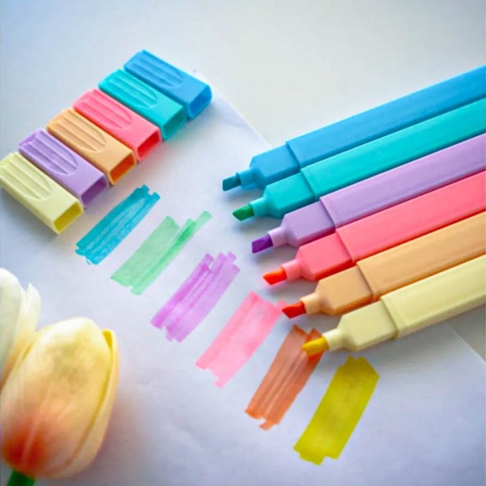 هایلایتر 6 عددی پاستلی کد QB0651