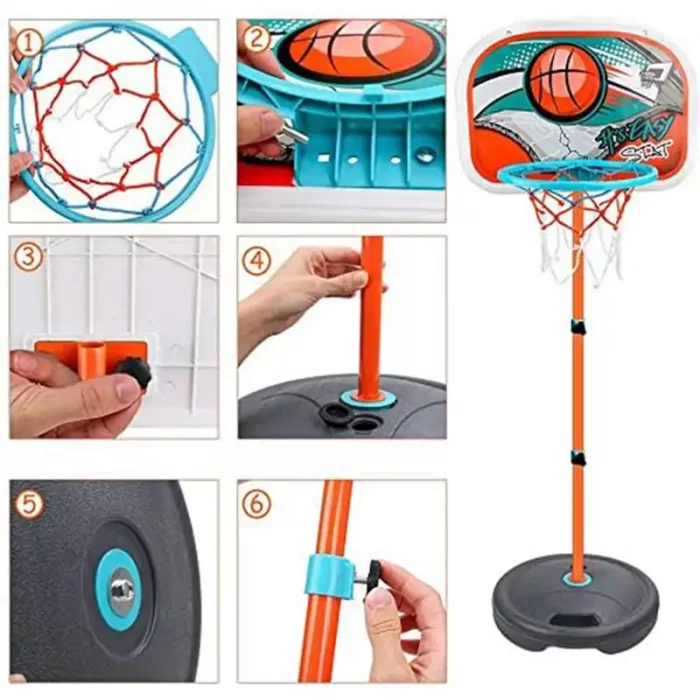 حلقه بسکتبال کودک به همراه توپ کد LQ1902