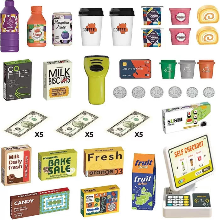 اسباب بازی سوپر مارکت 52 تکه بزرگ کد 66869