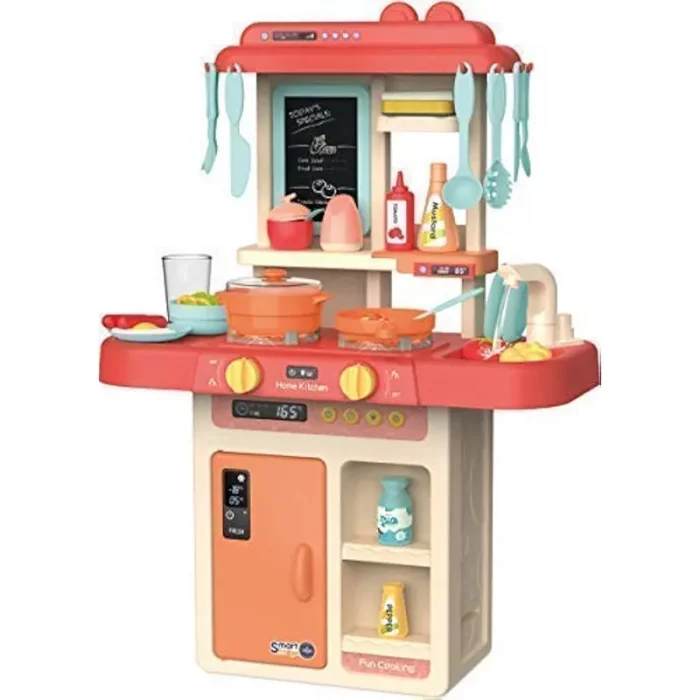 آشپزخانه کودک 36 تکه موزیکال رنگ صورتی کد 889170