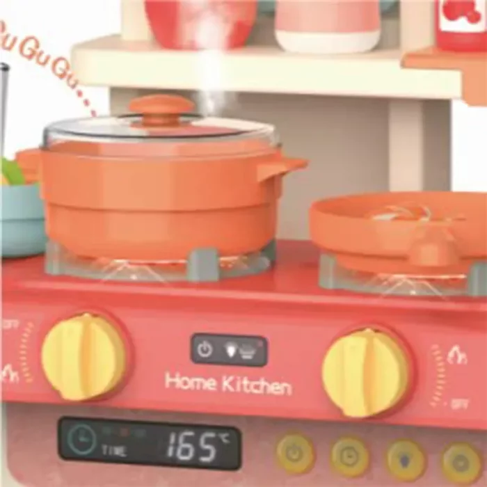 آشپزخانه کودک 36 تکه موزیکال رنگ صورتی کد 889170