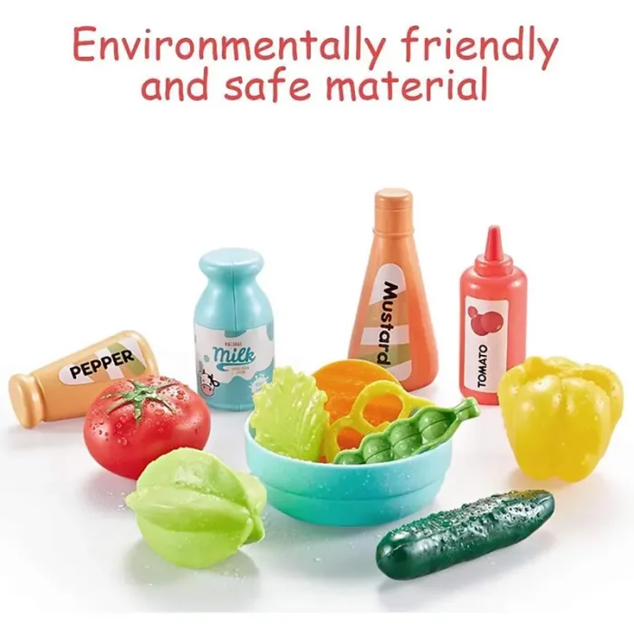 آشپزخانه کودک 36 تکه موزیکال رنگ صورتی کد 889170