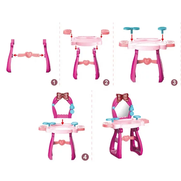 اسباب بازی میز آرایش با لوازم 36 تکه کد ZY1191031