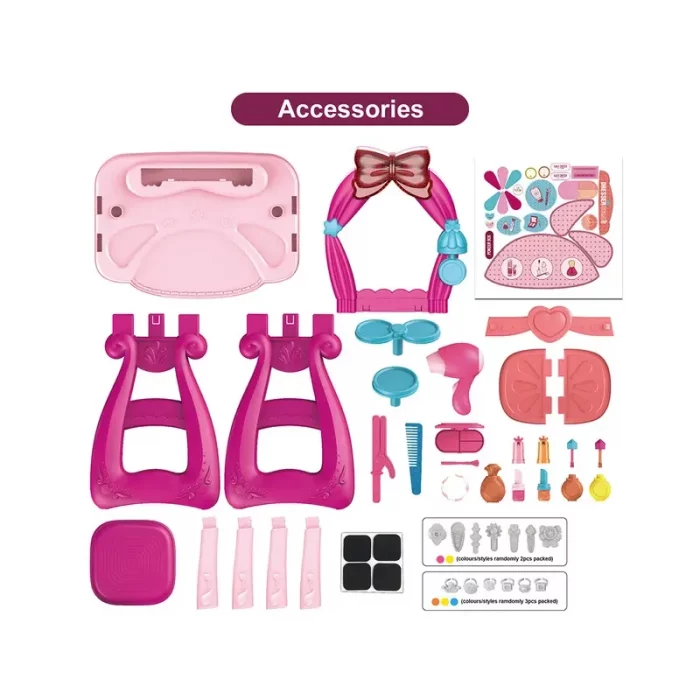 اسباب بازی میز آرایش با لوازم 36 تکه کد ZY1191031