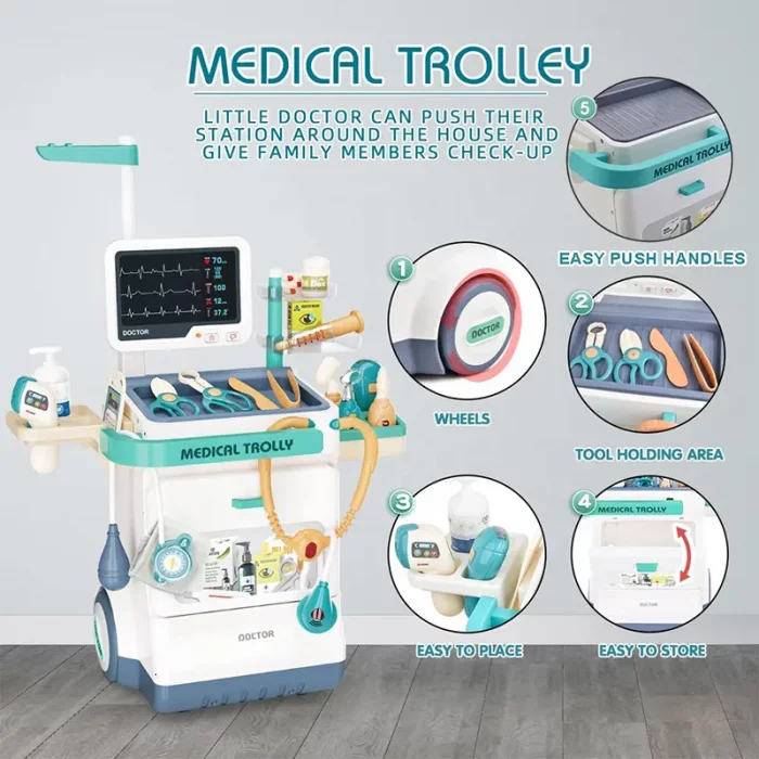 ست میز پزشکی اسباب بازی 26 تکه کد ZY1405397