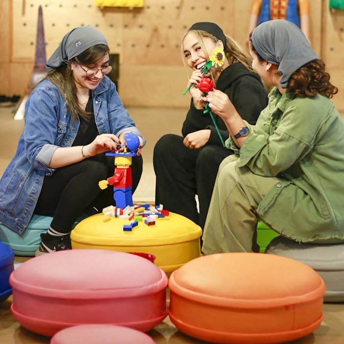 پاف چرم کودک 30*10 سانتیمتر کد 25132