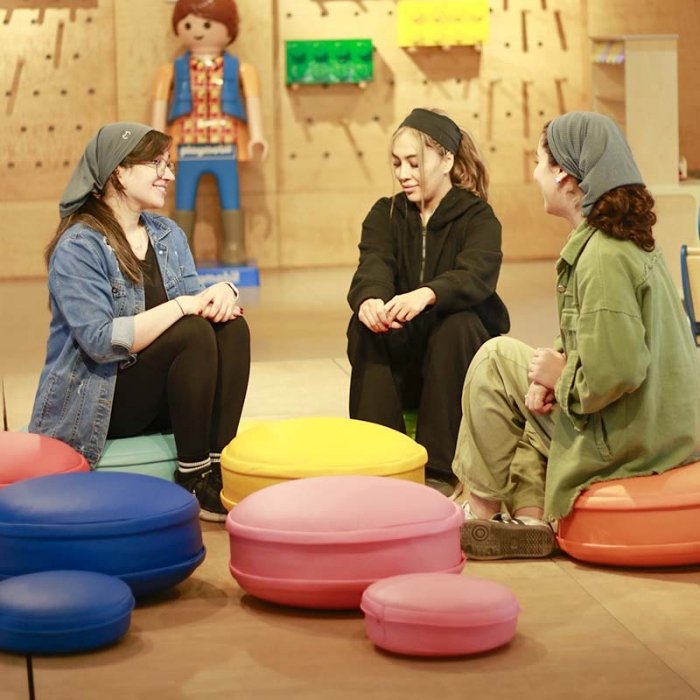 پاف چرم کودک 30*10 سانتیمتر کد 25132