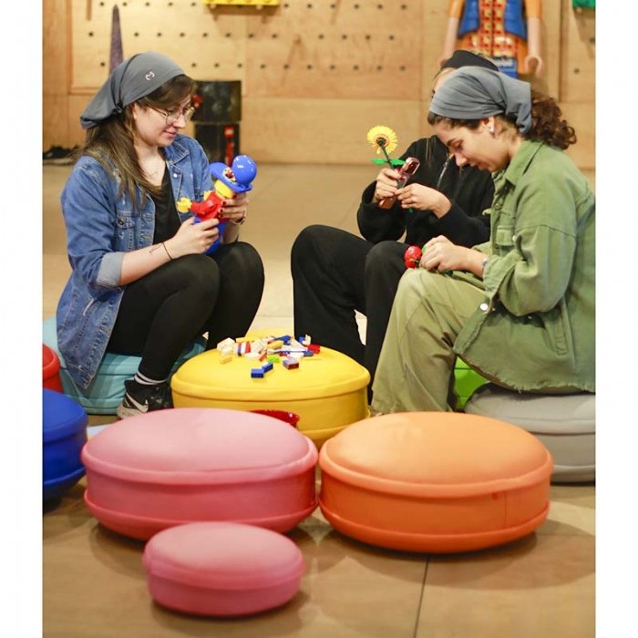 پاف چرم کودک 30*10 سانتیمتر کد 25132