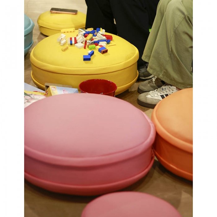 پاف چرم کودک 50*15 سانتیمتر کد 160000