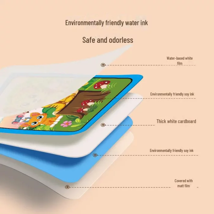 کتاب جادویی رنگ آمیزی با آب (مجیک واتر) مدل حیوانات کد MG018