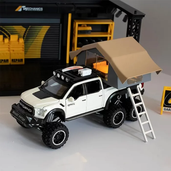 ماکت ماشین عقب کش مدل Ford raptop با کمپر کد CZ65A