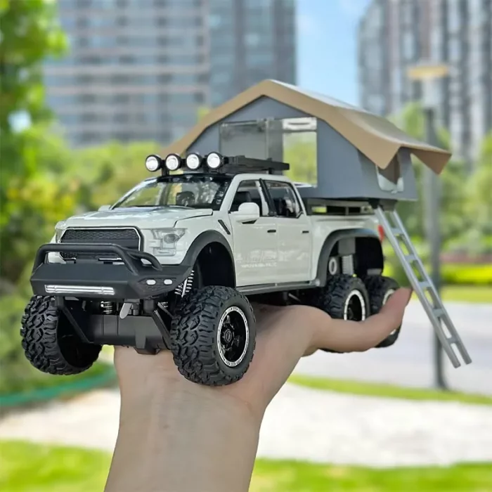 ماکت ماشین عقب کش مدل Ford raptop با کمپر کد CZ65A