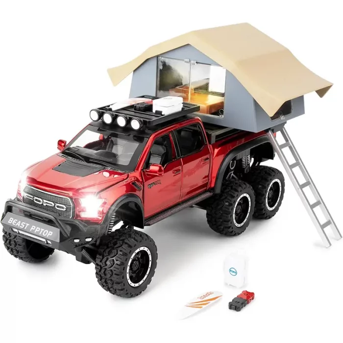 ماکت ماشین عقب کش مدل Ford raptop با کمپر کد CZ65A