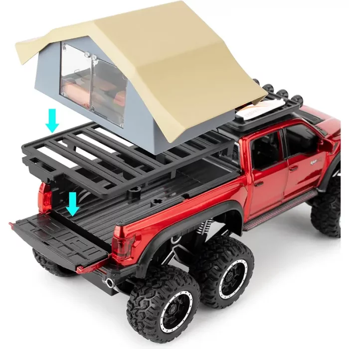 ماکت ماشین عقب کش مدل Ford raptop با کمپر کد CZ65A